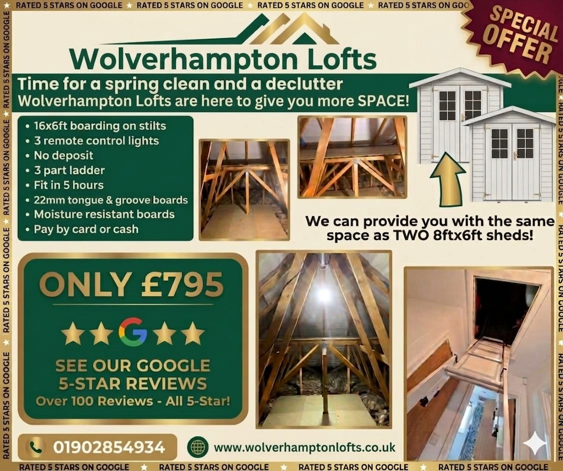 Wolverhampton Lofts 7 day Offer